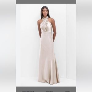 NWT Bridesmaids Dress, Watters Bianca Style 1401 in Prosecco, Size L, tall